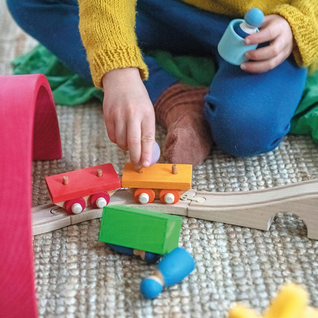 Grimm`s bouwset houten trein