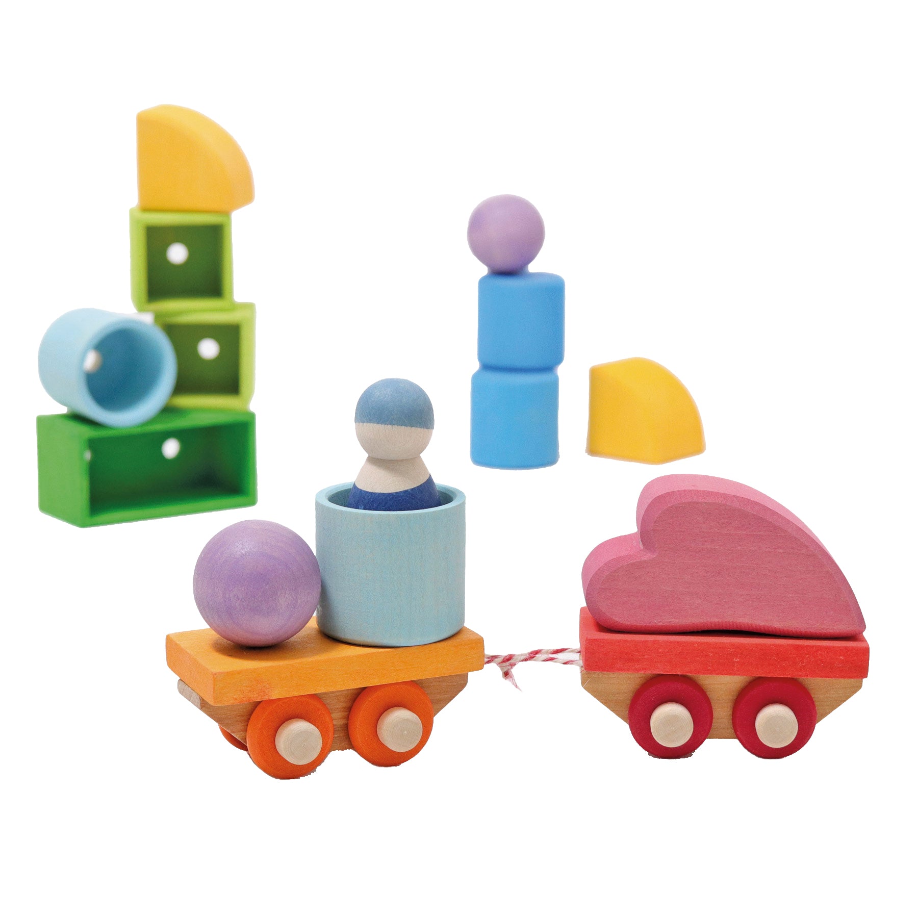 Grimm`s bouwset houten trein