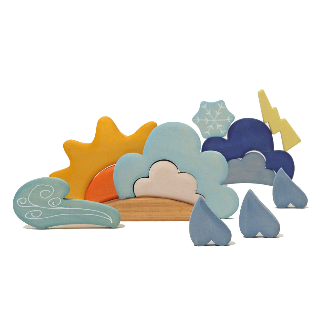 Grimm`s houten blokkenset het weer