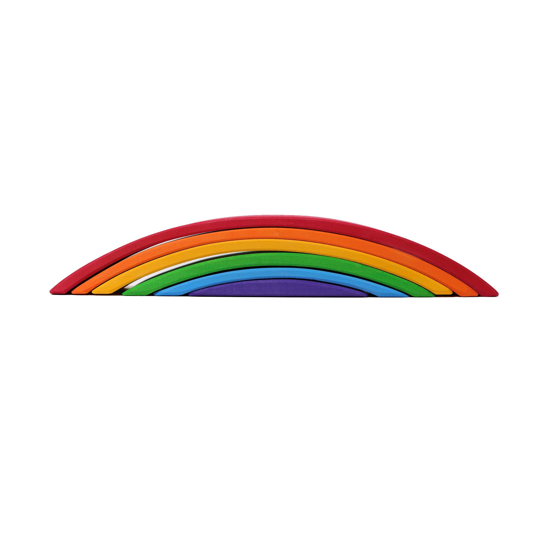 Grimm`s houten brugdelen in regenboogkleuren