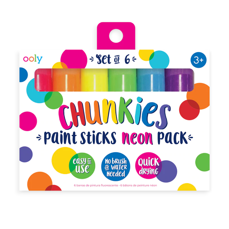 Ooly verfstiften Chunkies Paint Sticks 6 stuks Neon