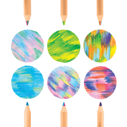 Ooly set van 6 kaleidoscoop kleurpotloden