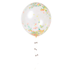Meri Meri set van 8 confettiballonnen neon