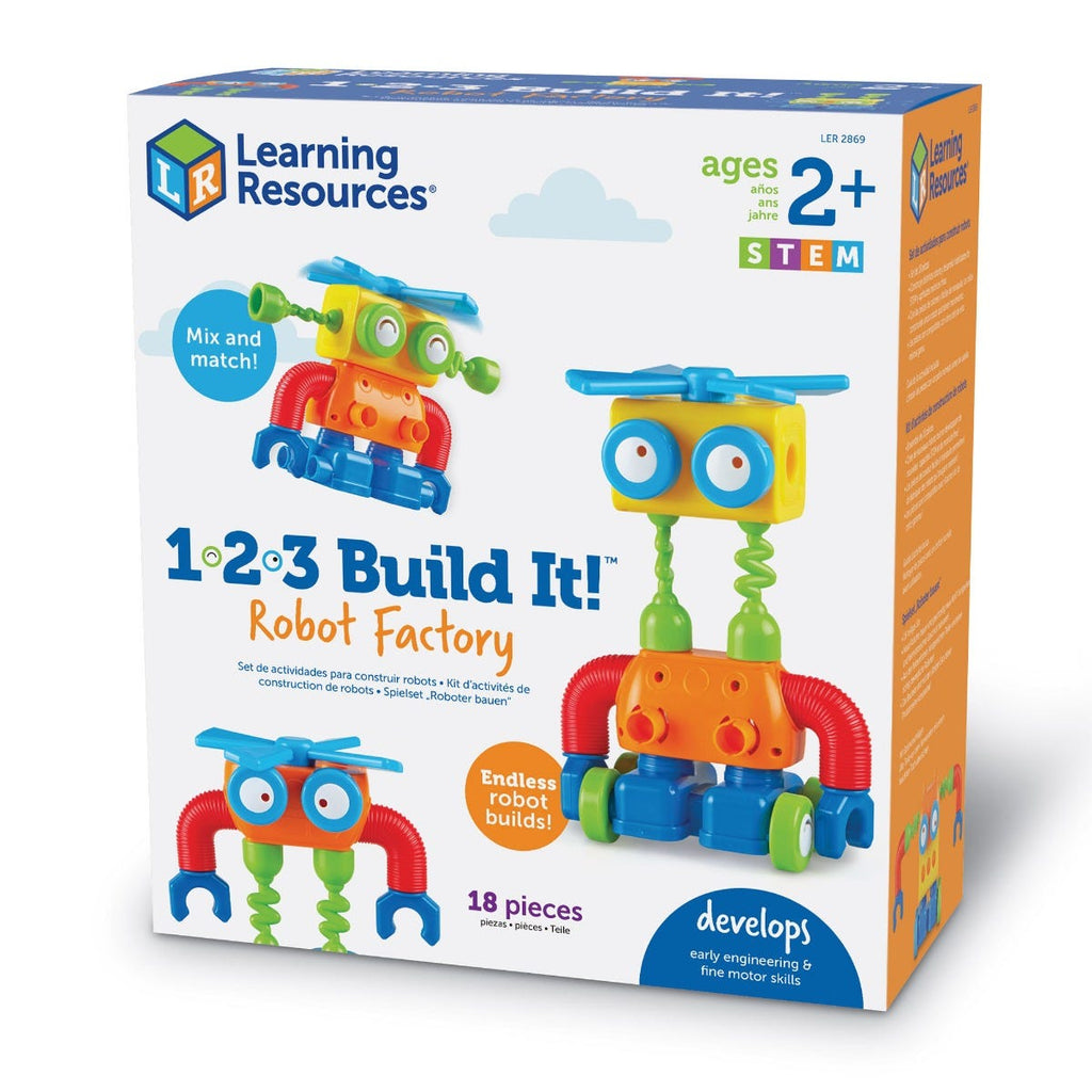 Learning Resources 1-2-3 Build it! Robot factory