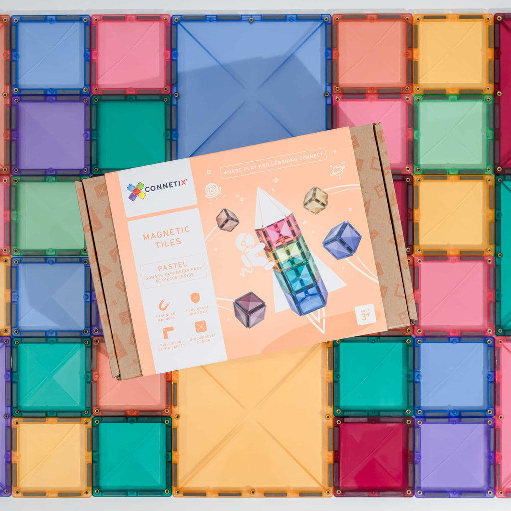 Connetix 40delige pastel square pack