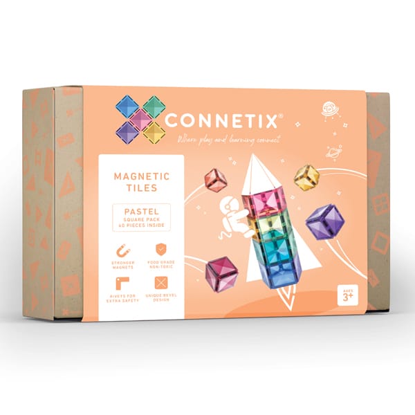 Connetix 40delige pastel square pack