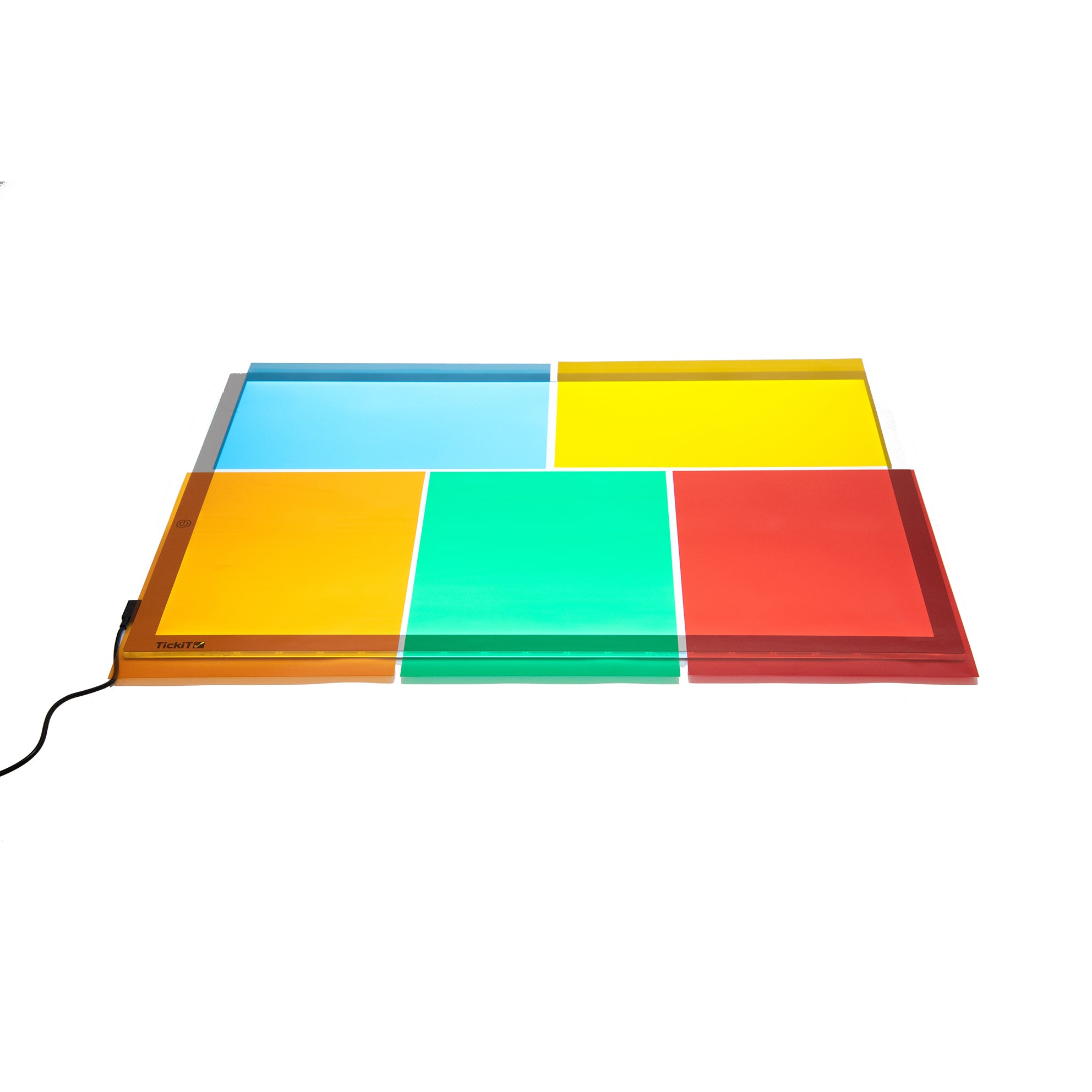 Tickit set van 5 gekleurde acetaatvellen