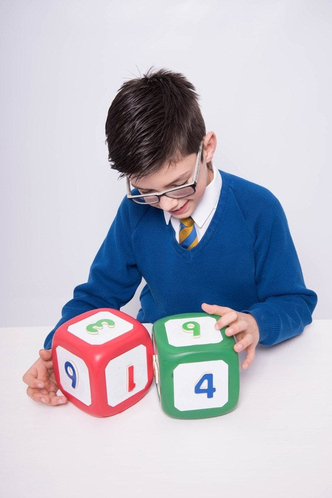 Edu-Qi jumbo beschrijfbare dobbelstenen