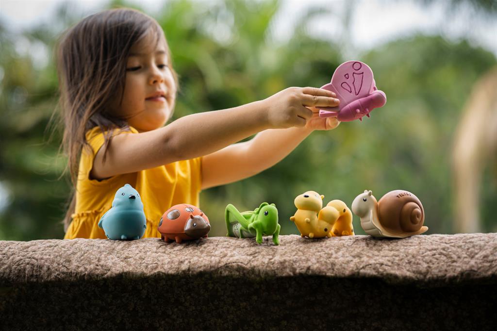 Tikiri bijt en badspeelgoed blauwe vogel