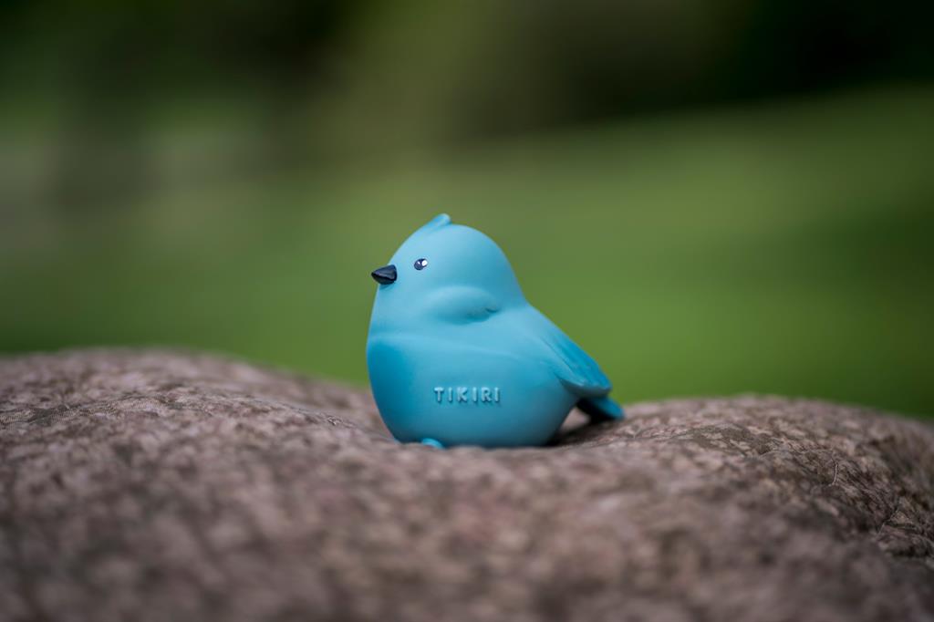 Tikiri bijt en badspeelgoed blauwe vogel