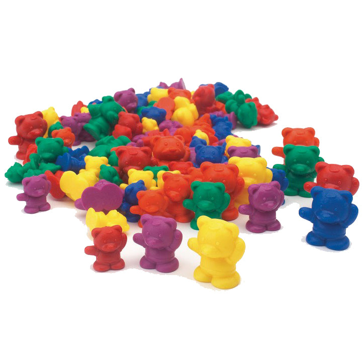 EDX backpack bear counters - leer sorteren en tellen met deze mooie kleurrijke beren in verschillende maten en gewichten