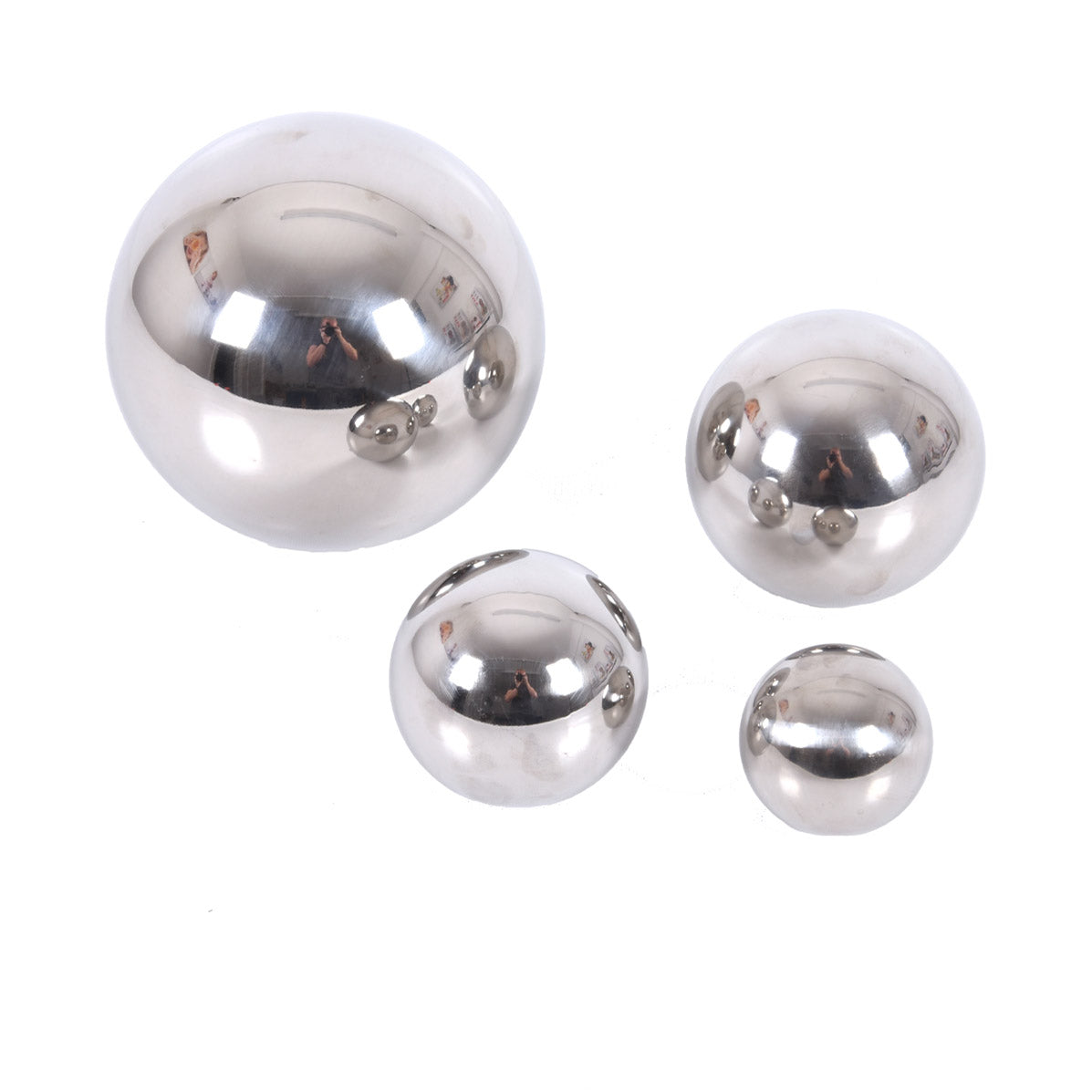 4 sensorische ballen zilver