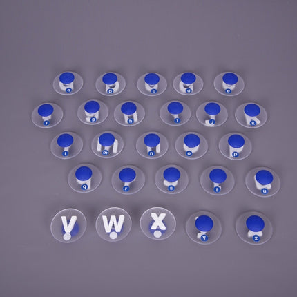EDX stempels alfabet