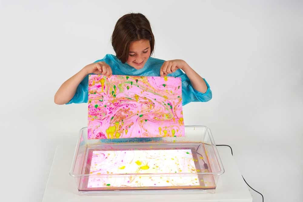 Tickit exploration tray voor lichtpaneel experimenteren met verf