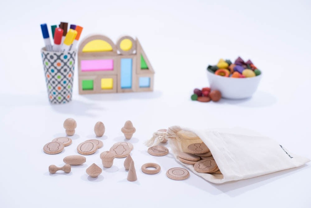 Tickit houten schatten voel en match