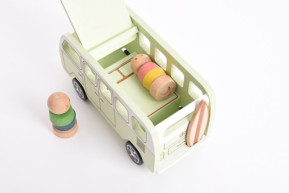 Tickit houten camper van met 2 figuren