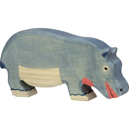 houten nijlpaard holztiger