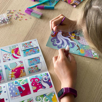 Box Candiy knutselset glitter en folie met zeemeerminnen