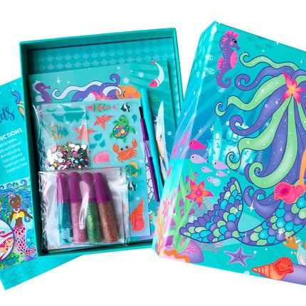 Box Candiy knutselset glitter en folie met zeemeerminnen