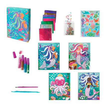 Box Candiy knutselset glitter en folie met zeemeerminnen
