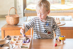 gevulde houten sorteerbak of tinker tray van grapat