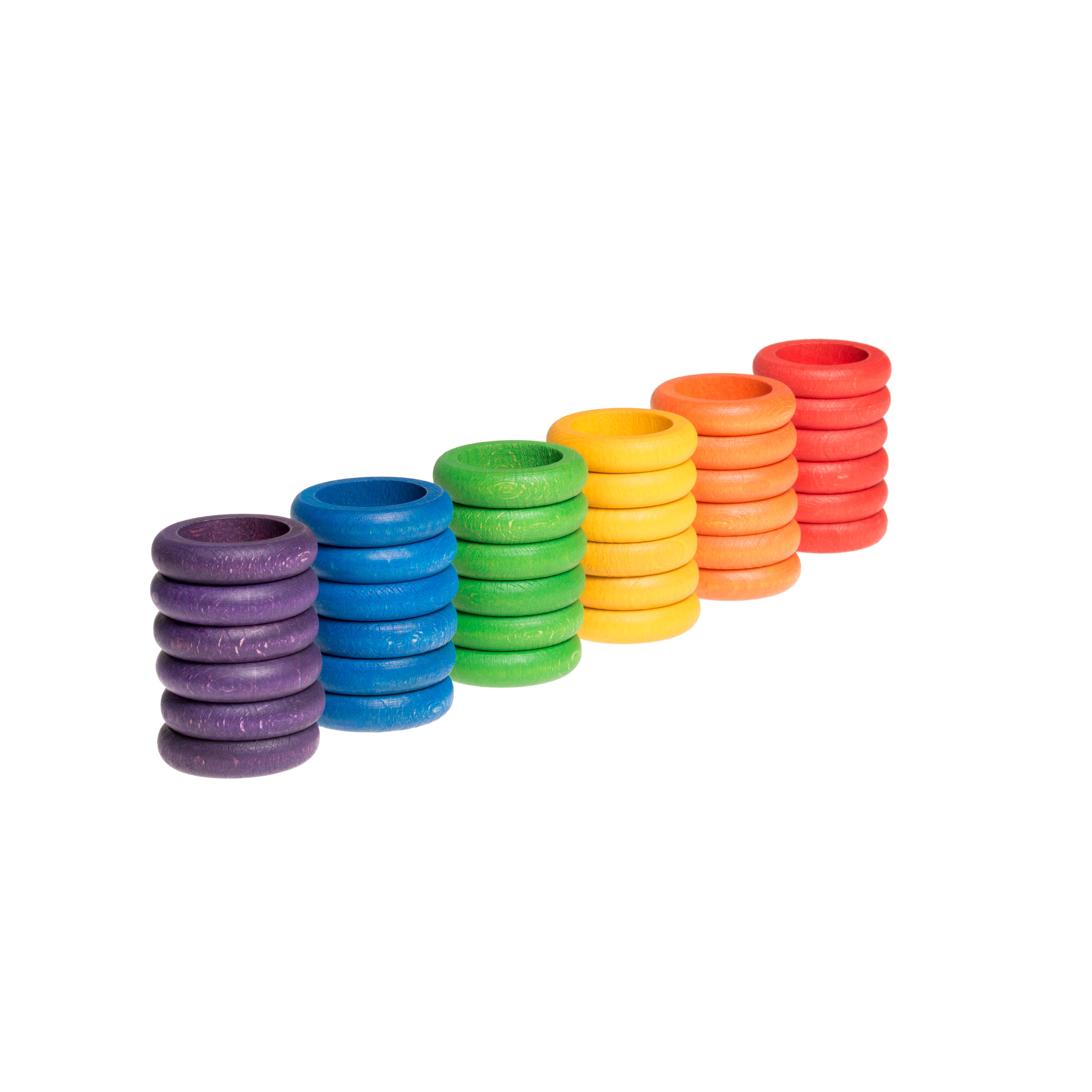 36 houten ringen van grapat