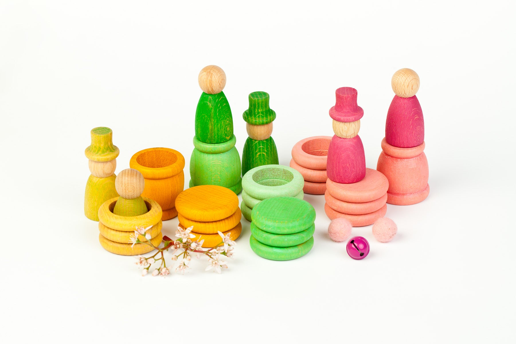 Grapat Nins lente set, bakjes, ringen en schijven