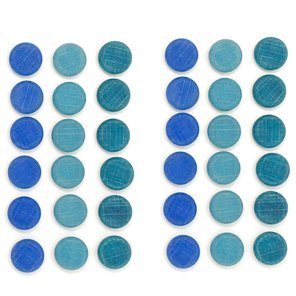 grapat mandala blauwe munten