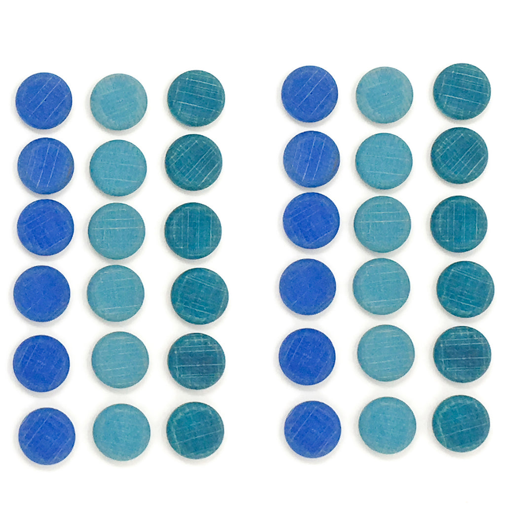 grapat mandala blauwe munten