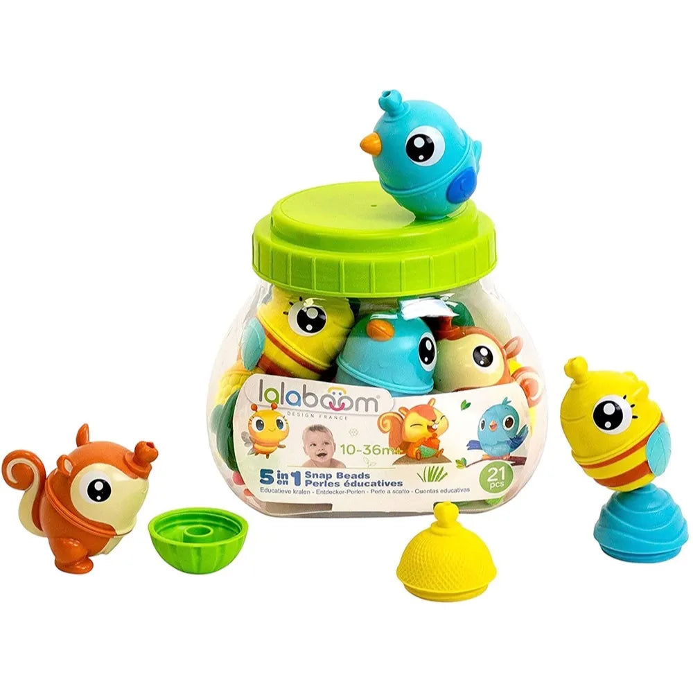 Lalaboom mijn eerste kralen set met drie dieren 21 stuks