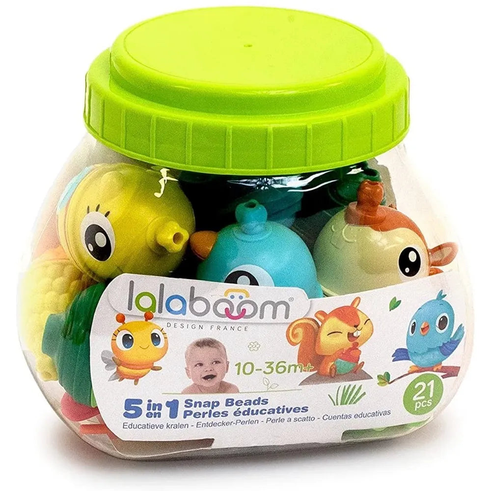 Lalaboom mijn eerste kralen set met drie dieren 21 stuks