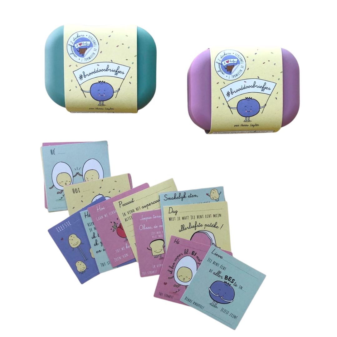 Hanne Luyten - brooddoosbriefjes reeks 2 met snackdoos