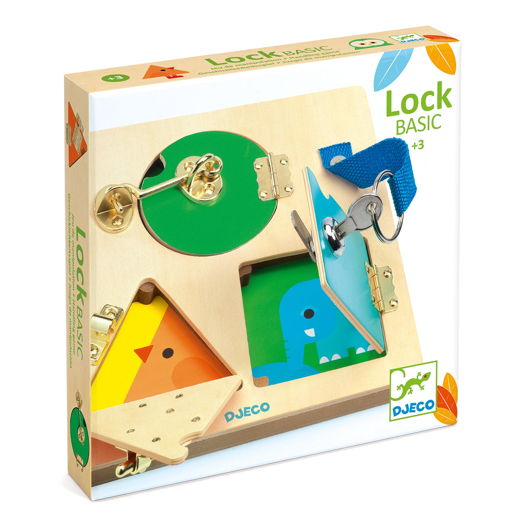 Djeco houten slotenpuzzel Lockbasic