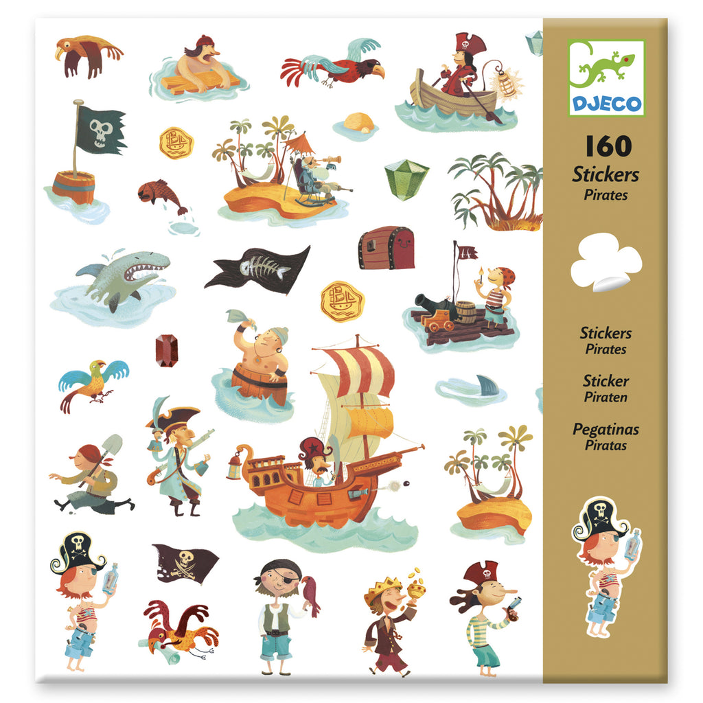 Djeco 160 stickers piraten
