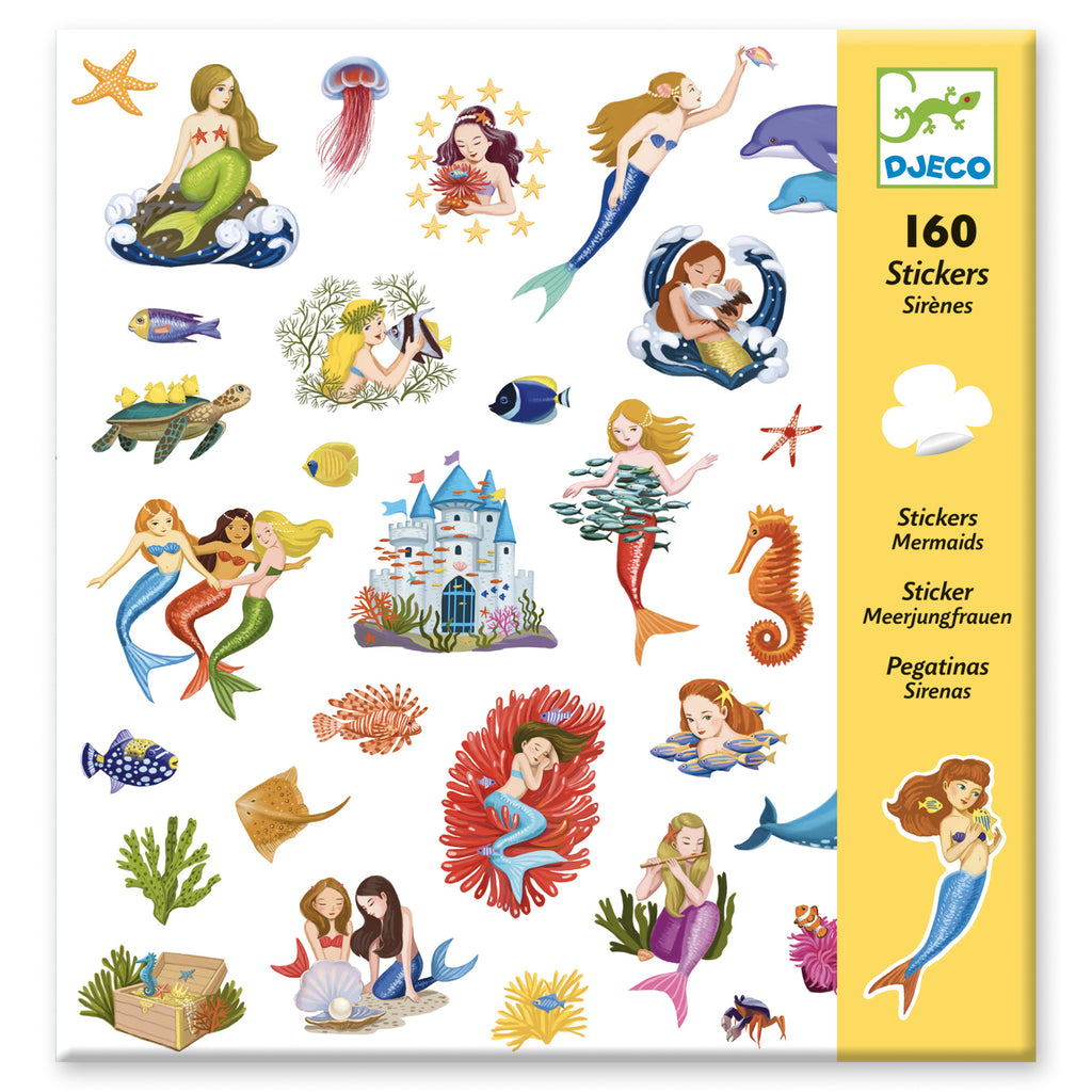 Djeco 160 stickers zeemeerminnen