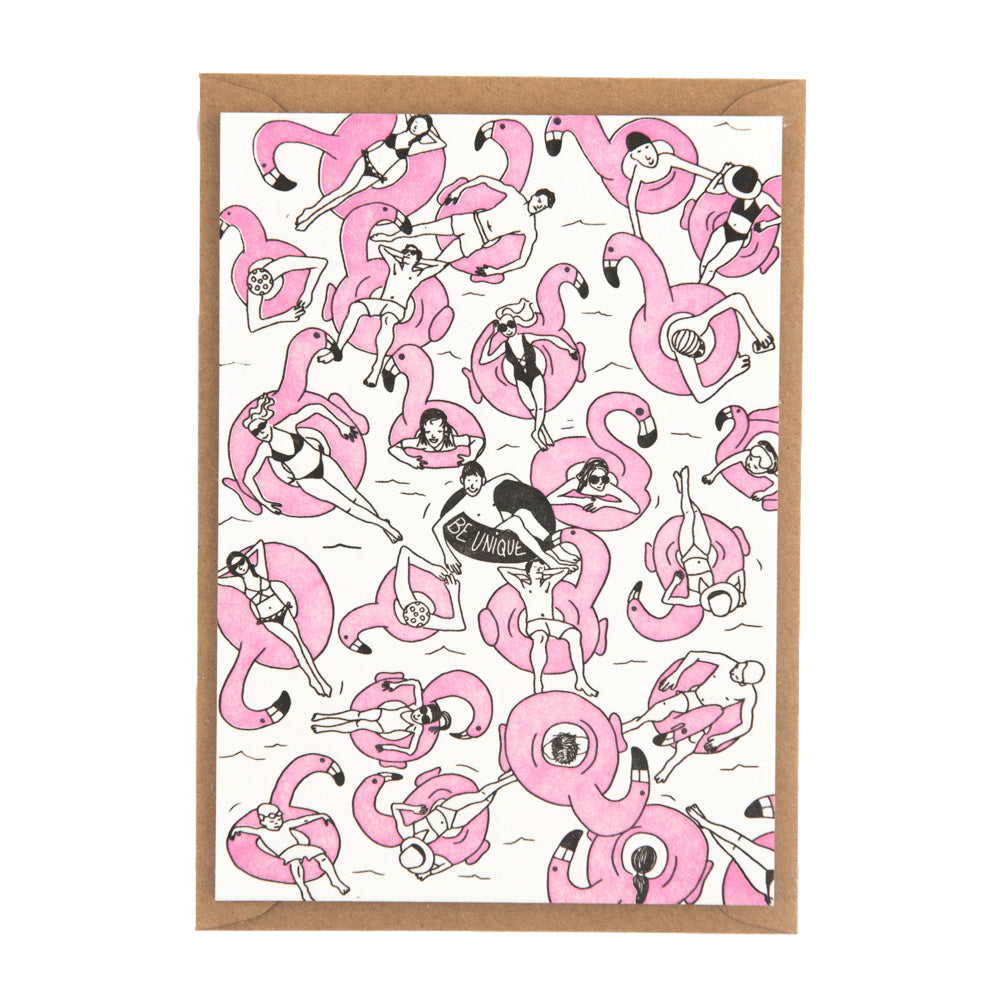 Studio Flash wenskaart Be Unique