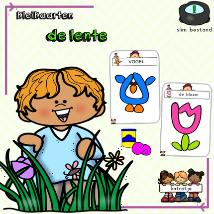 Katrotje | Kleikaarten lente 🖨