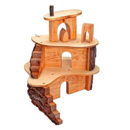 Magic Wood klein boomhuis small tree house langs de ene zijde