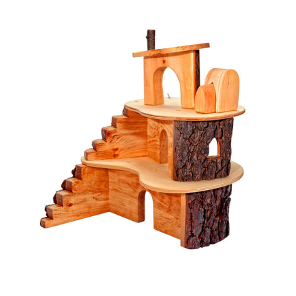 Magic Wood klein boomhuis small tree house langs de andere zijde