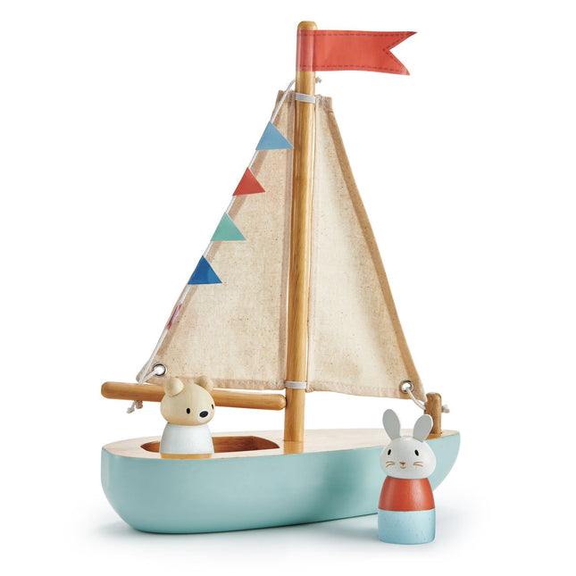 Tender Leaf houten zeilboot