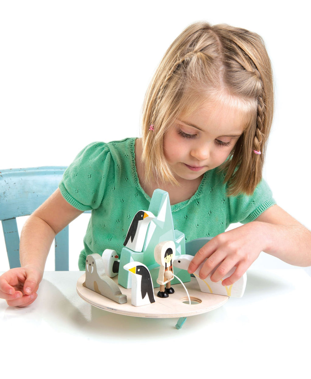 Tender Leaf spel balancerende poolcirkel