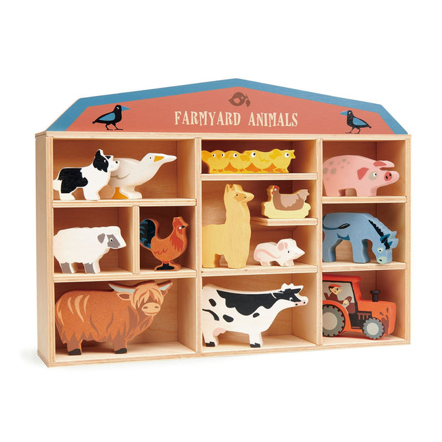 Tender Leaf set houten boerderijdieren