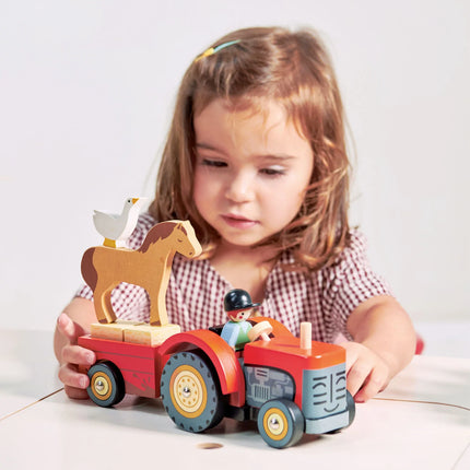 Tender Leaf poppenhuis houten tractor