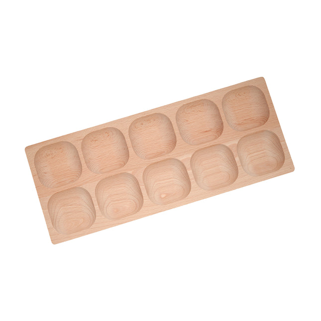Yellow Door houten tray met 10 vakken