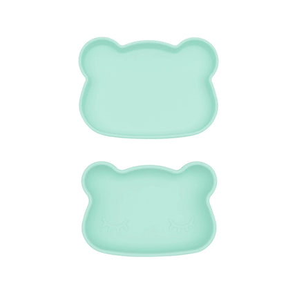 We Might be Tiny snackie bear minty green