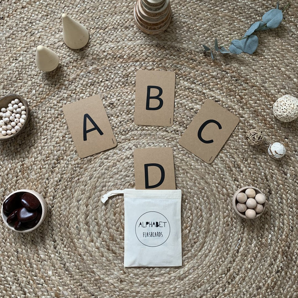 cursieve alfabetkaarten