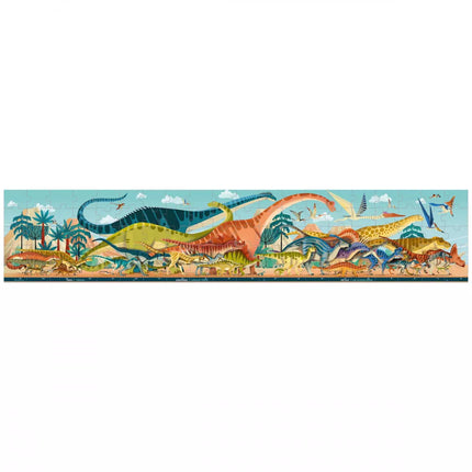 Janod panoramische puzzel dinosaurussen 100 stukken
