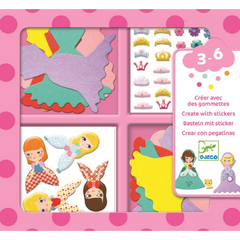 Djeco stickerset prinsessen