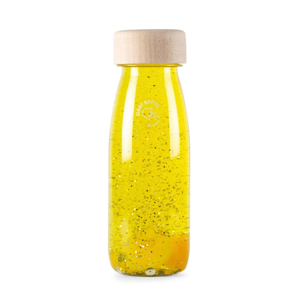 Petit Boum sensorische fles Float geel