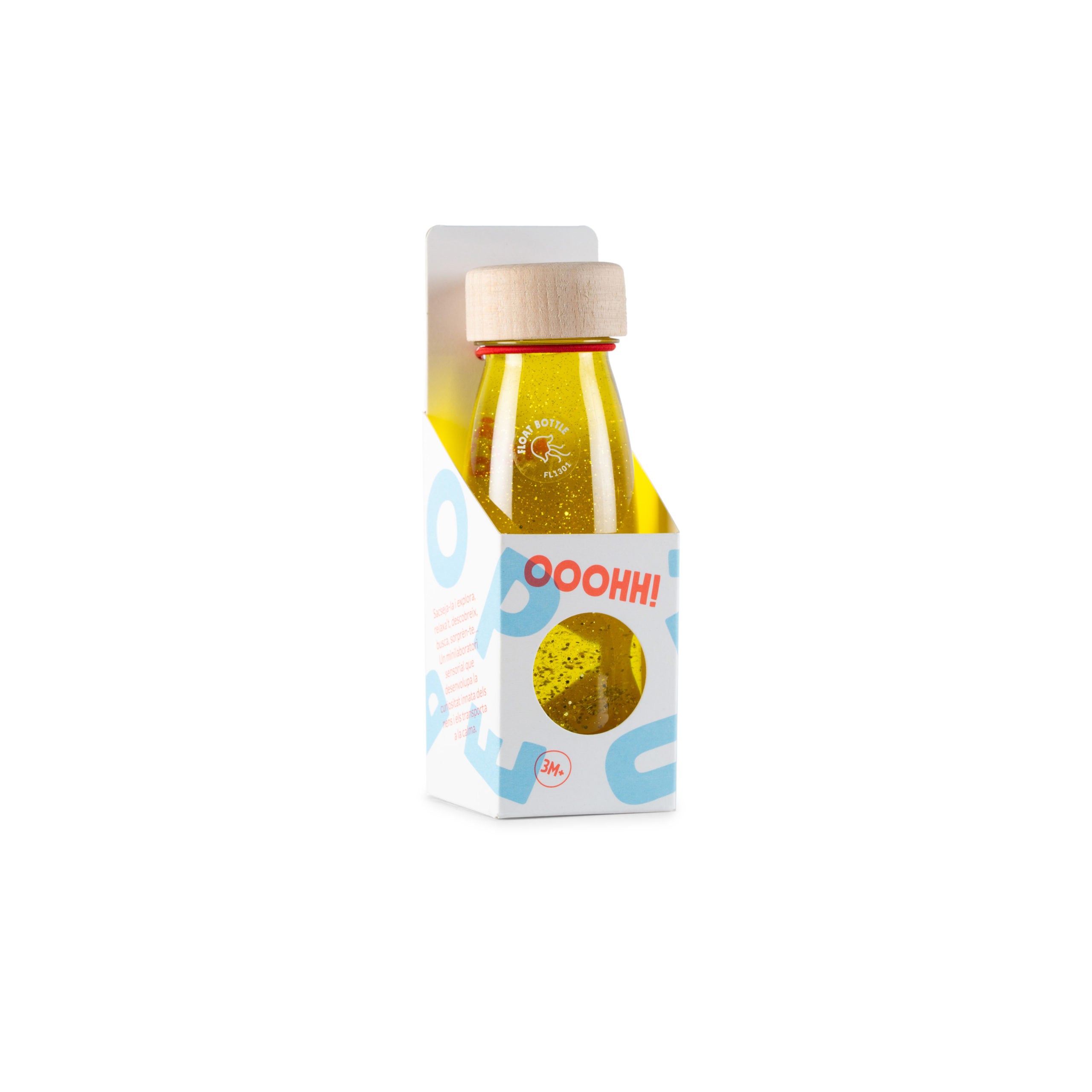 Petit Boum sensorische fles Float geel